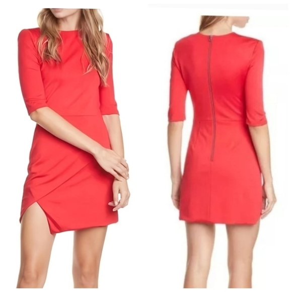 Alice + Olivia Nova Asymmetrical Mini Dress Size 6 - Picture 9 of 16